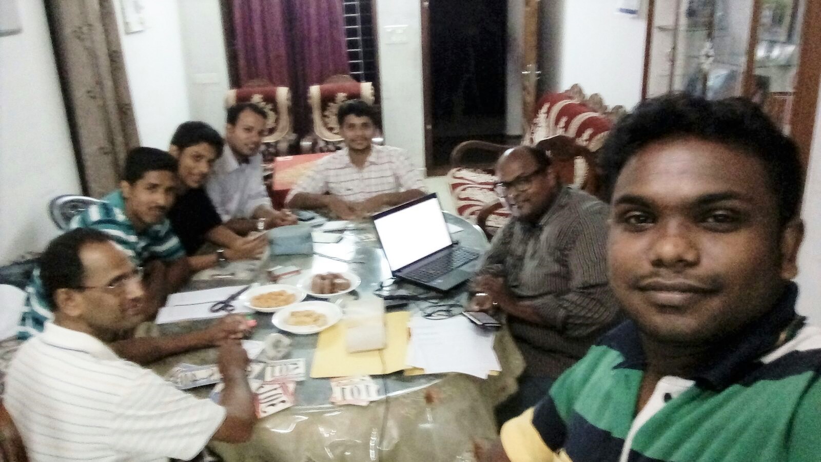 Screenshot Placeholder: A nostalgic photo of the team working late into the night for the 2013 Talent Test