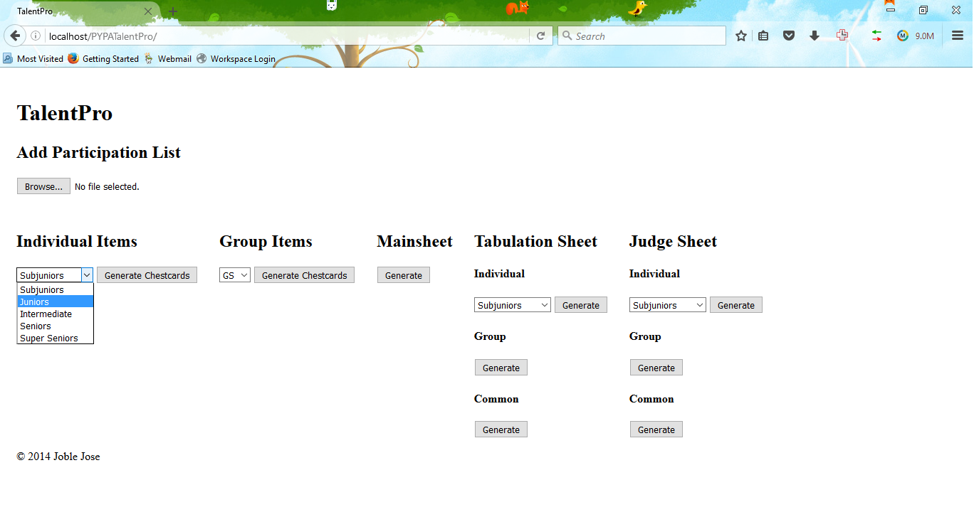 Screenshot Placeholder: Interface of TalentPro showing the data manipulation or image processing settings
